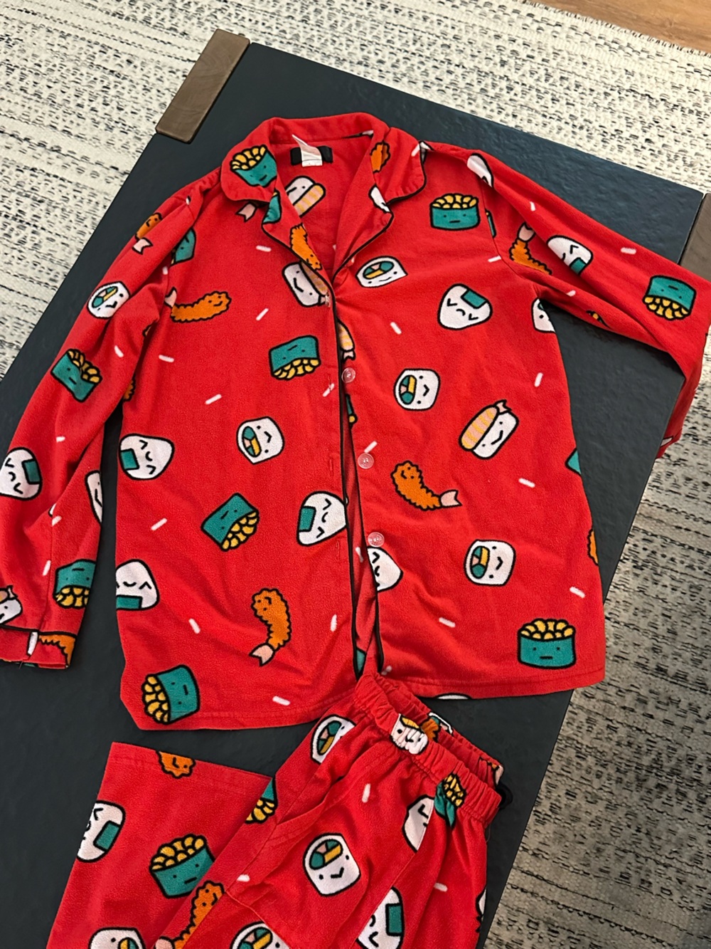Women’s Red Sushi Print Pajama Set
